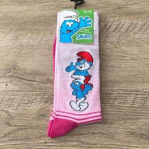 Smurfs Pink and Blue Women's Socks
